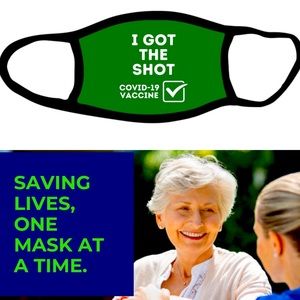 I Got The Shot Face Mask